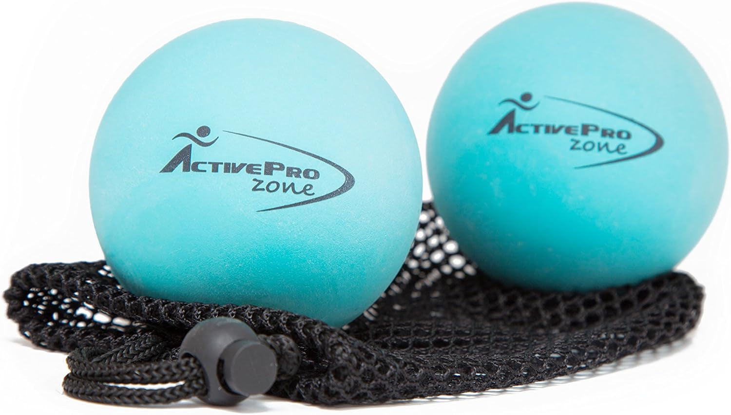 Massage Therapy Balls by  ● Best 4 Deep Pressure, Trigger Point, Myofascial Release & Physical Therapy ● Used in Yoga, Pilates ● Instant Tension & Pain Relief ● Relax Sore Muscles ● Set of 2 Extra Firm Rubber Balls Sized Ø2¾ʺ W/Mesh Bag