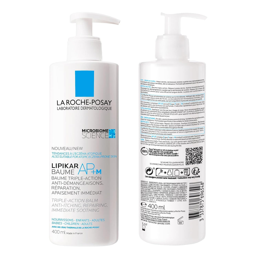 Face Cream & Body Lotion BUNDLE, Toleriane Dermallergo Creme & Lipikar Baume AP+M, Your Sensitive Skin Hydration Duo, Suitable for Sensitive, Dry to Very Dry Skin, Fragrance-Free