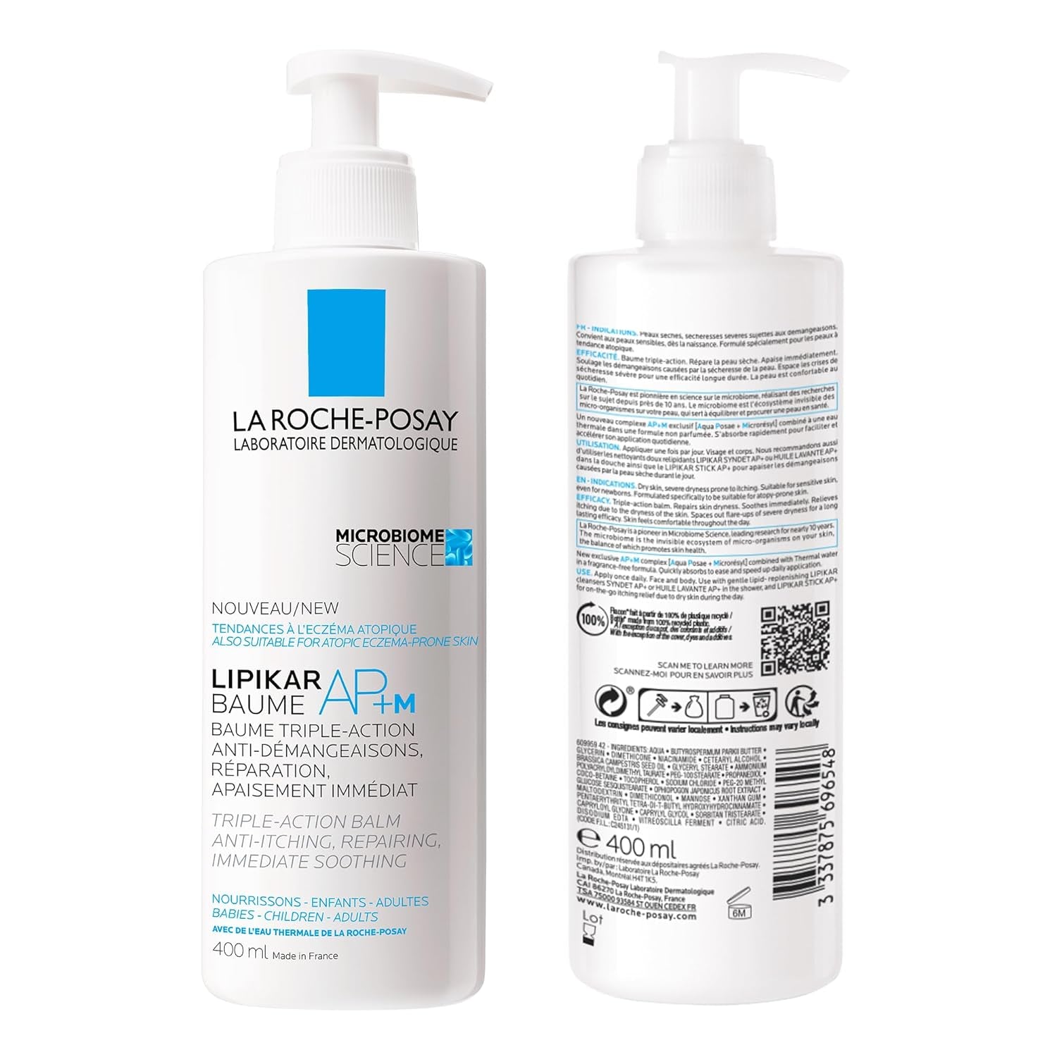 Face Cream & Body Lotion BUNDLE, Toleriane Dermallergo Creme & Lipikar Baume AP+M, Your Sensitive Skin Hydration Duo, Suitable for Sensitive, Dry to Very Dry Skin, Fragrance-Free