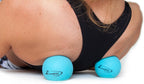 Massage Therapy Balls by  ● Best 4 Deep Pressure, Trigger Point, Myofascial Release & Physical Therapy ● Used in Yoga, Pilates ● Instant Tension & Pain Relief ● Relax Sore Muscles ● Set of 2 Extra Firm Rubber Balls Sized Ø2¾ʺ W/Mesh Bag