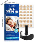 Magnetic Anti-Snoring Set, Skin Care Nasal Strips for Improving Night Sleep Quality, Nose Strips Breathing Sleep Aid Supplies for Men & Women, Can Fit Most People'S Nose Shape, Birthday Gift for Bf, Blue Kits