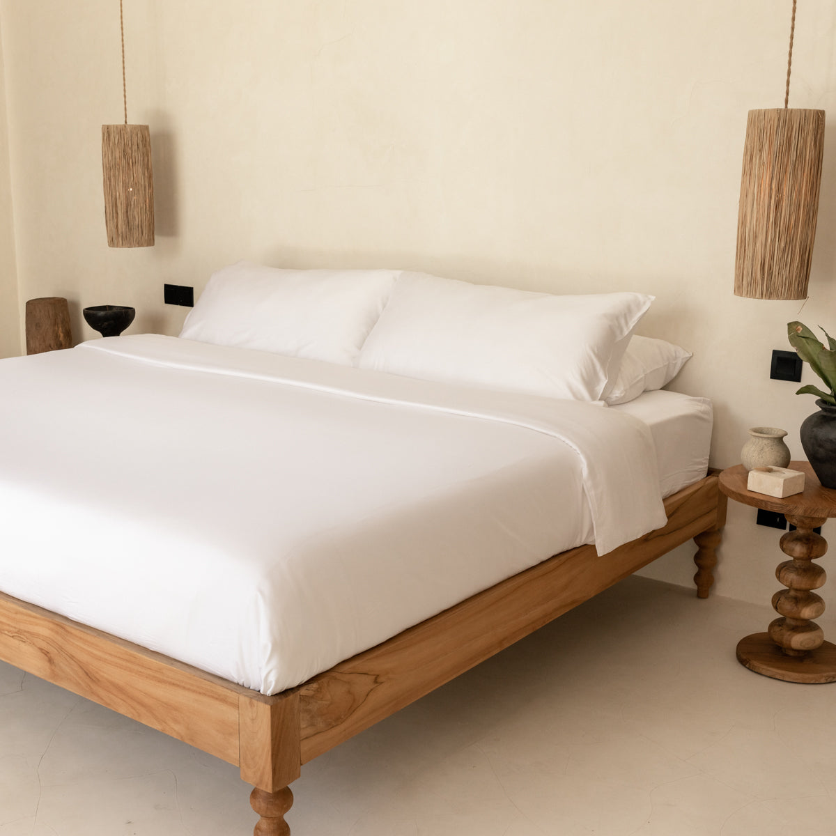 Organic Bamboo Sateen Bed Sheet Set