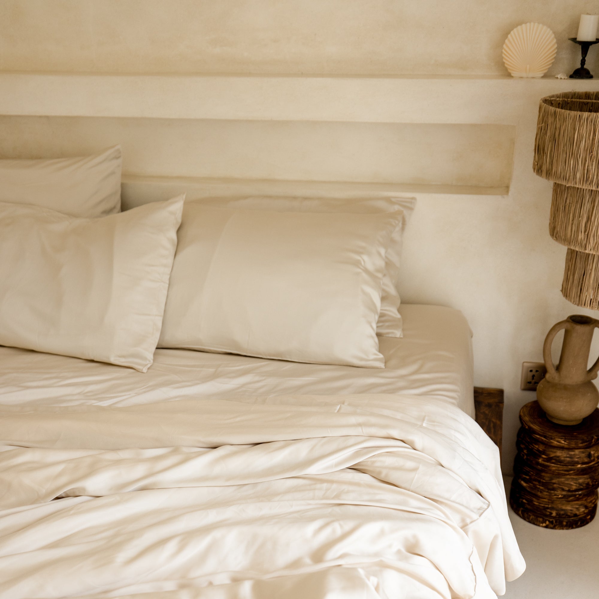 Organic Bamboo Sateen Bed Sheet Set