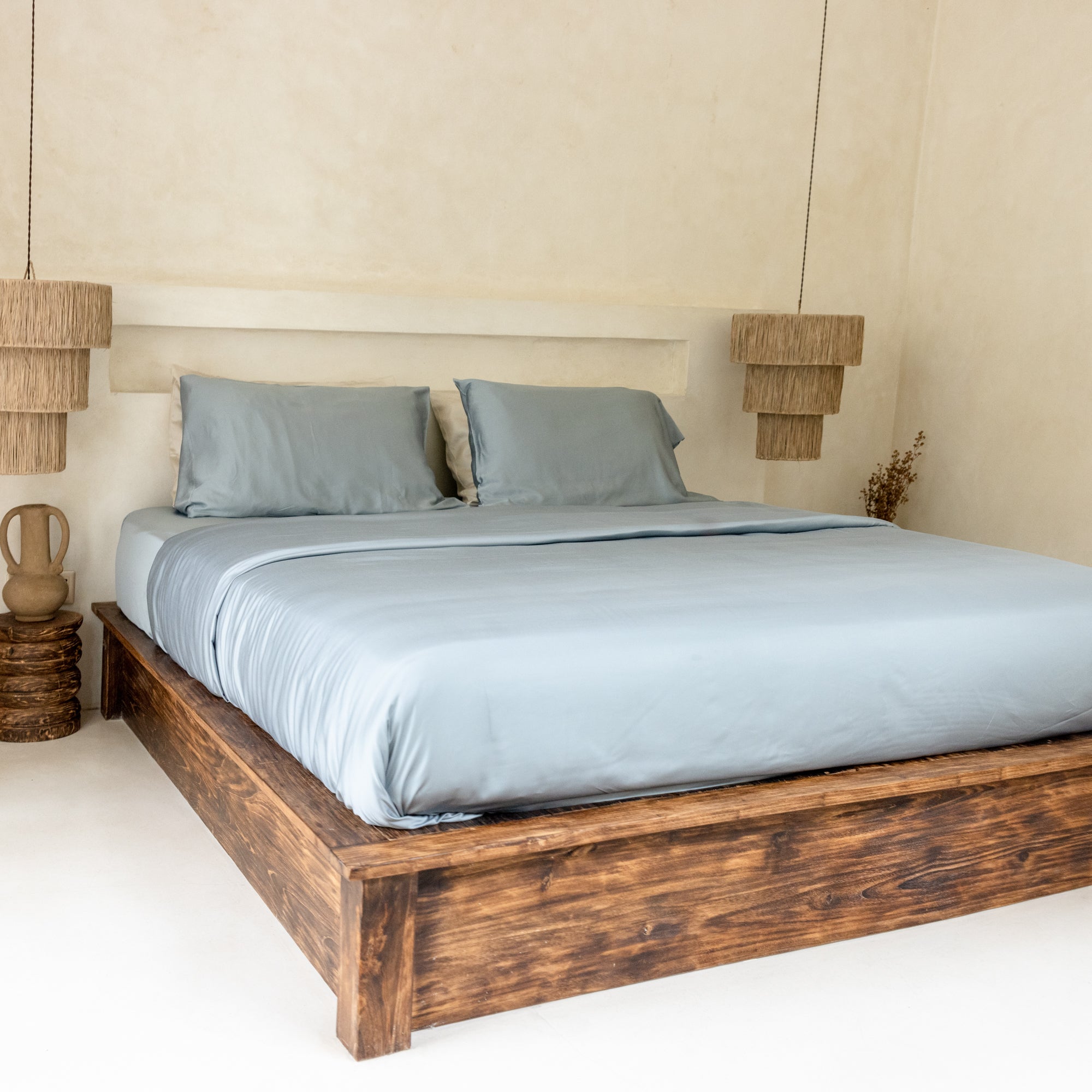 Organic Bamboo Sateen Bed Sheet Set