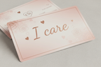 A gift card that says I care