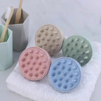 Silicone Shampoo Brush Head Scalp Massage Comb Clean the Scalp Thoroughly Body Massage Brush Bath Brush Salon Hairdressing Tool