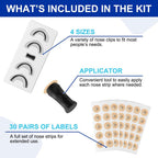 Magnetic Anti-Snoring Set, Skin Care Nasal Strips for Improving Night Sleep Quality, Nose Strips Breathing Sleep Aid Supplies for Men & Women, Can Fit Most People'S Nose Shape, Birthday Gift for Bf, Blue Kits